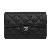 CHANEL Classic Medium Flap Wallet Black AP0232