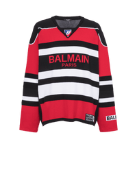 Balmain Men's B-Sporty Bi-Color Boxy Sweater