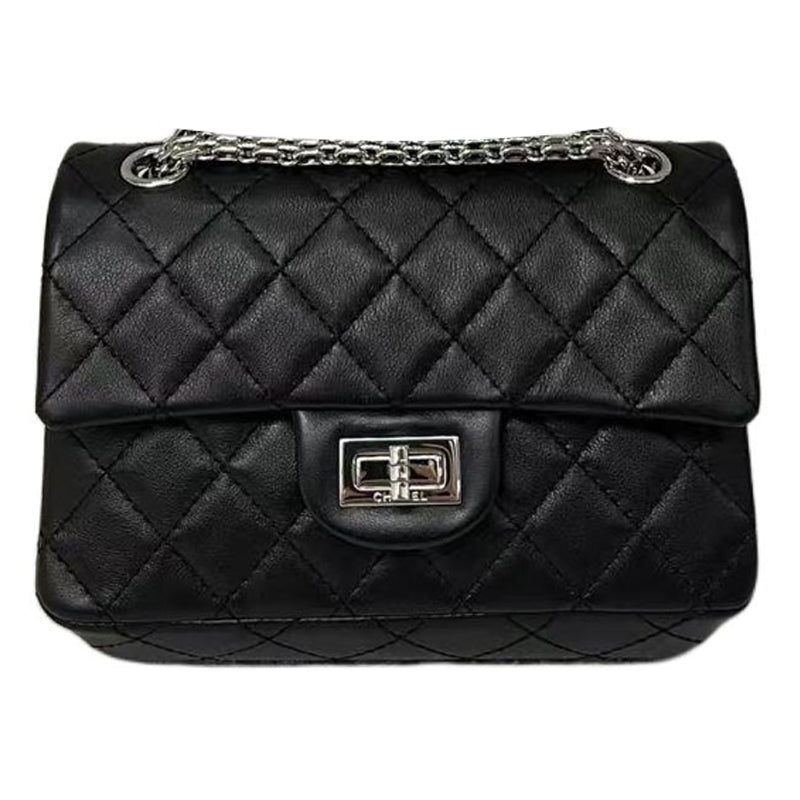 CHANEL Leather Crossbody Bag, Shoulder Bag Women's Black