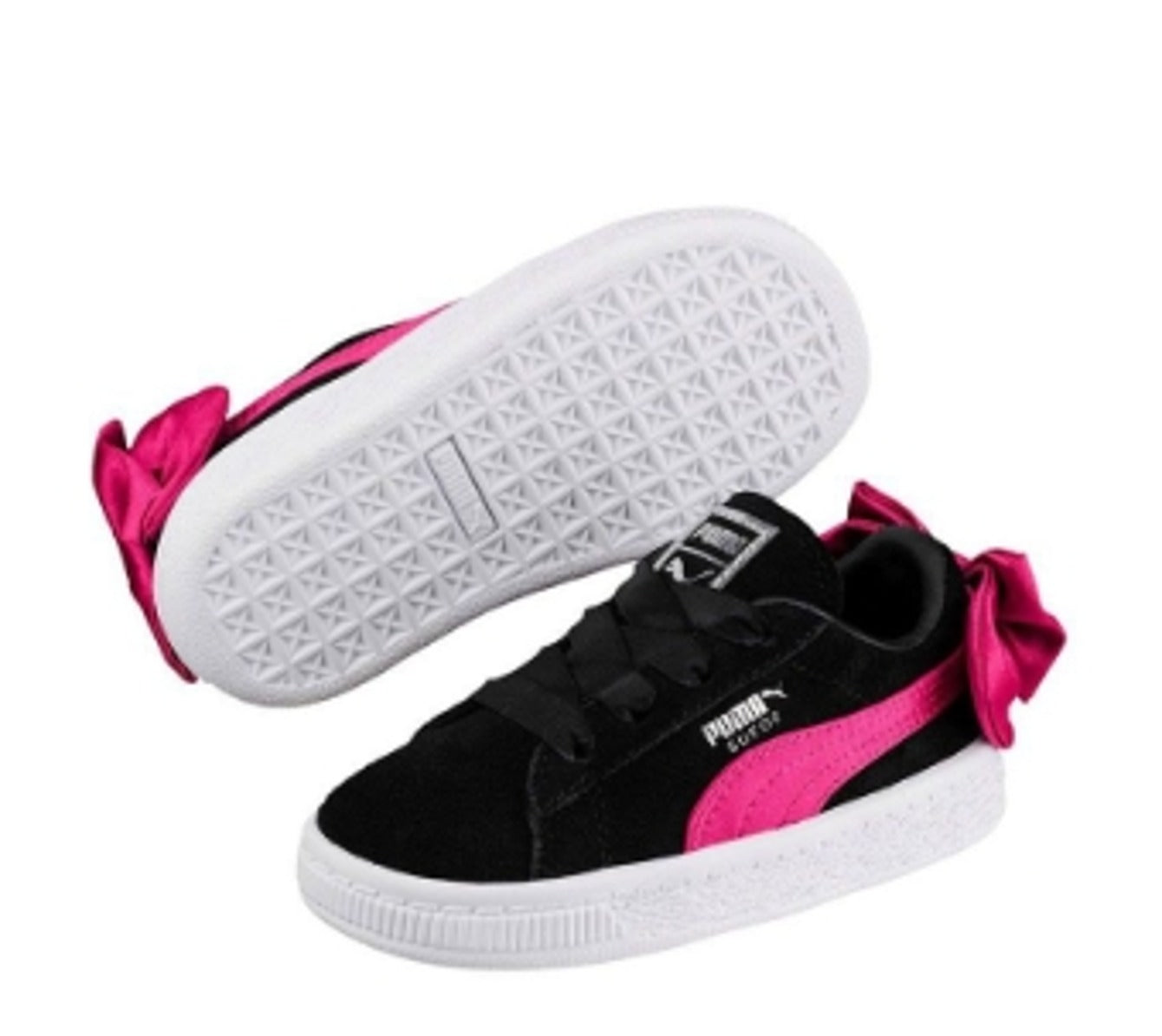 PUMA Basket Suede Bow 'Black Pink' 367320-04
