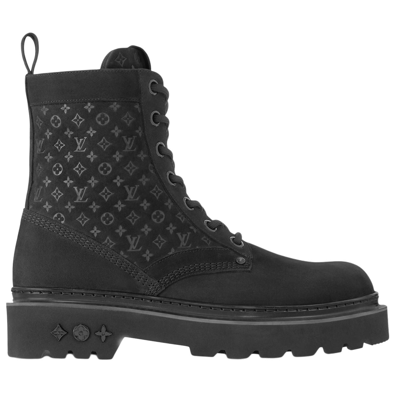LOUIS VUITTON Ranger Ankle Boots Men's Black
