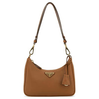 PRADA Cow Leather Crossbody Bag, Shoulder Bag Mini Women's Brown