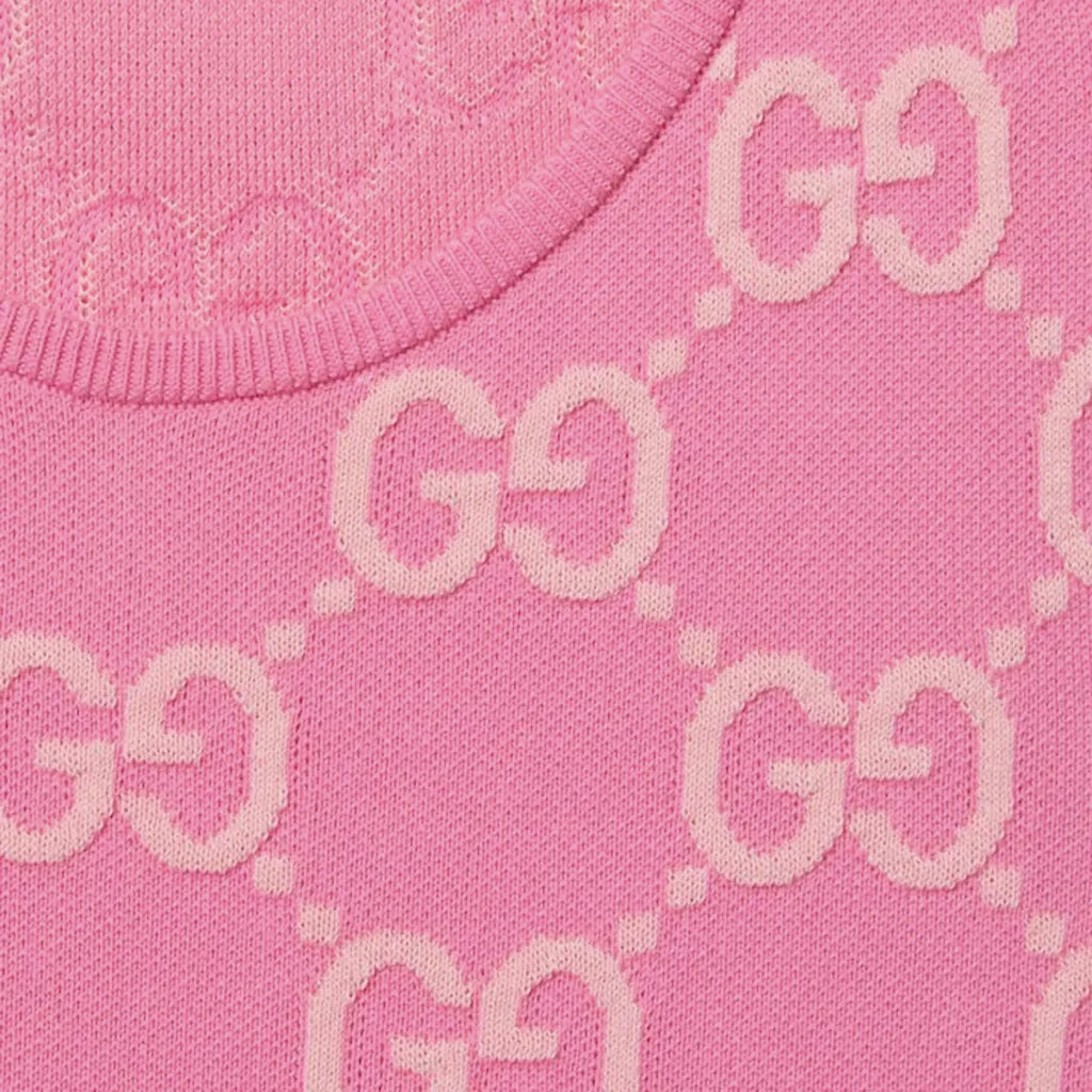 (WMNS) Gucci GG Cotton Jacquard Dress 'Pink Light Pink' 786403-XKD28-5447