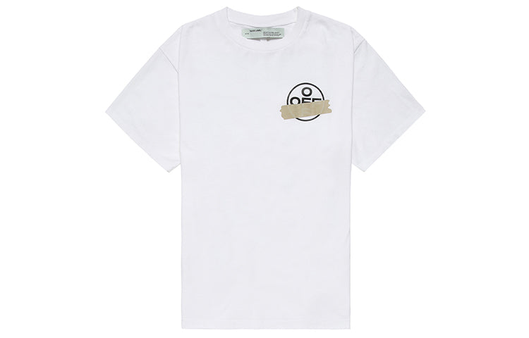 Off-White Diagonal Arrows Tape Short Sleeve OMAA038R201850020148