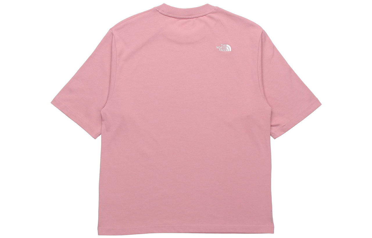 THE NORTH FACE Big Size Print Short Sleeve Pink 499V-ZCF