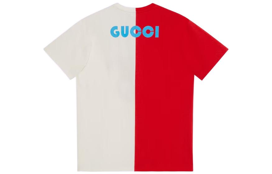 Gucci Cotton Jersey T-Shirt With Jester Clown Print 'Red White' 731506-XJE94-6374