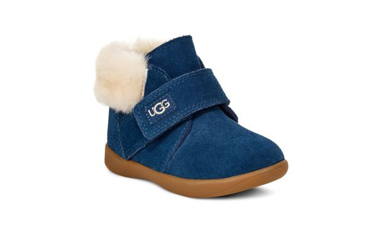 (PS) UGG Nolen fur Short Boots Deep Blue 1106229T-NWNV