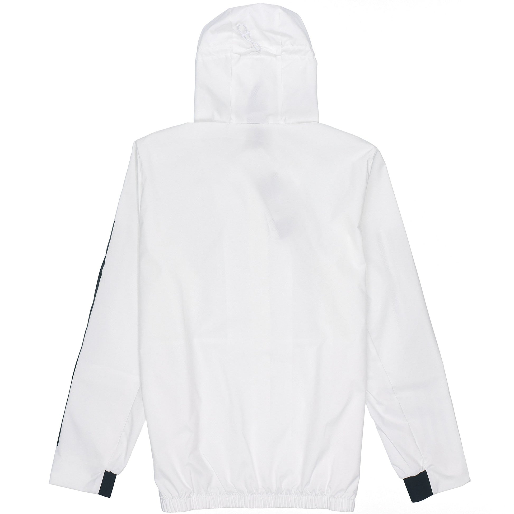 adidas Plaid Applique Sports Hooded Shirt Jacket Men White FM9430