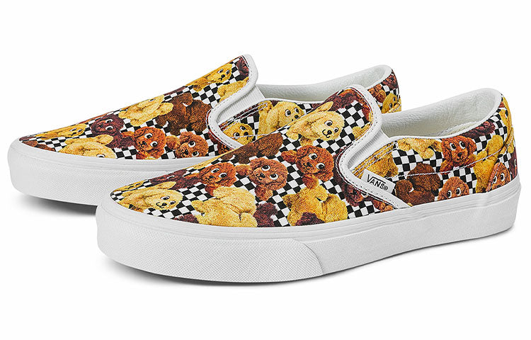 Vans Slip-On Pattern Low Tops Casual Skateboarding Shoes Unisex Multi-Color VN0A7VCFDMV