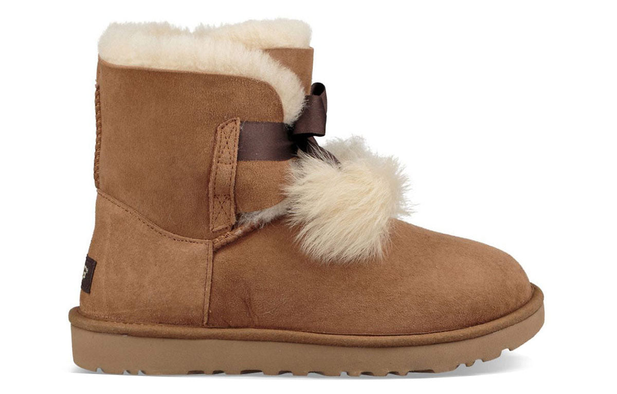 (WMNS) UGG Gita Snow Boots Brown 1018517-CHE