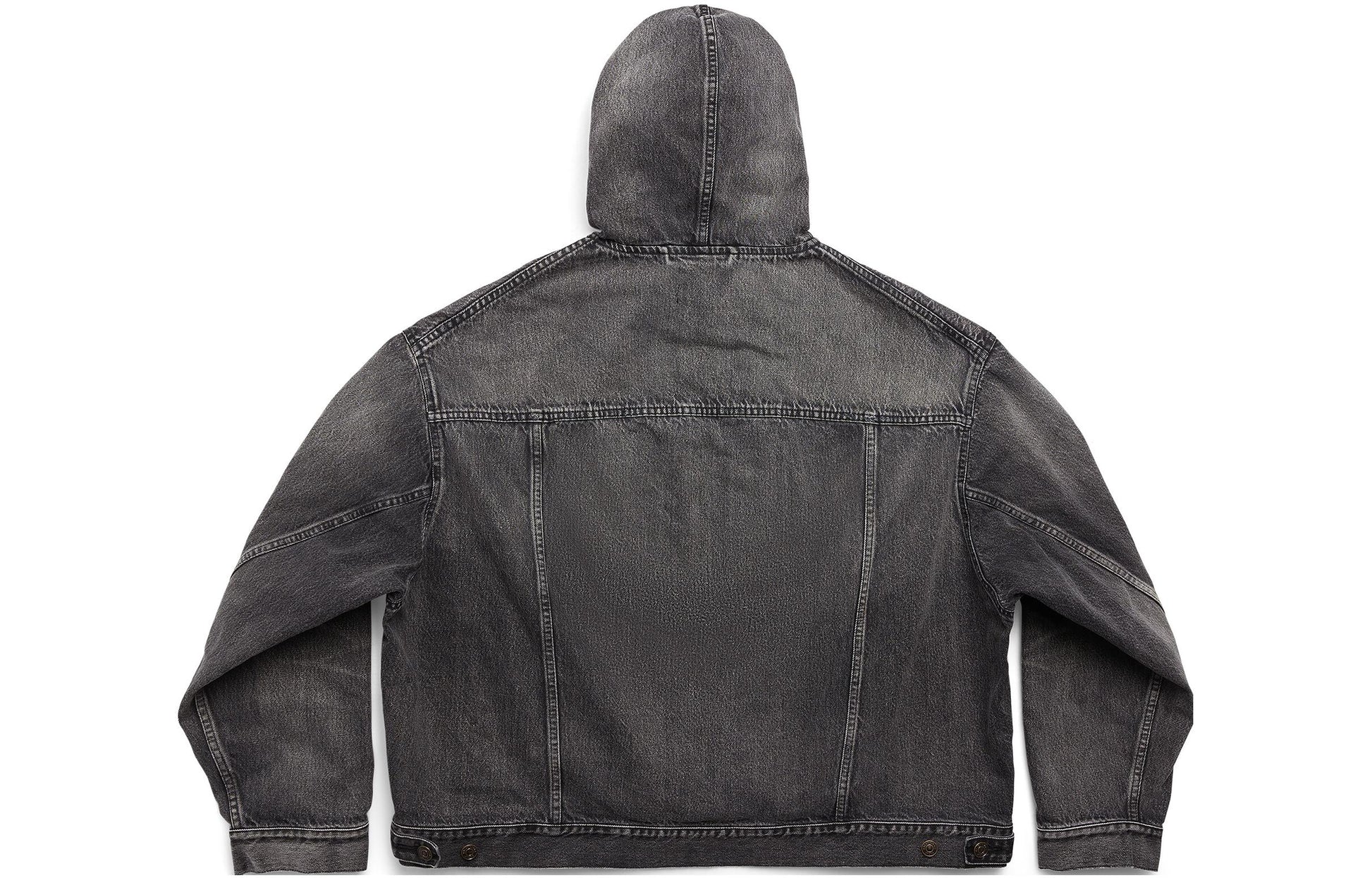 Balenciaga Pull-Over Jacket 'Black Japanese Denim' 719313TBP473340
