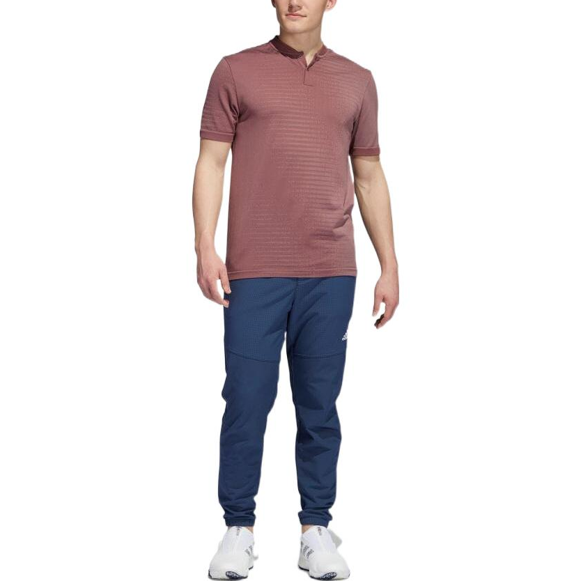 Men's adidas Cuff Logo Color Block Short Sleeve Red T-Shirt HF6587