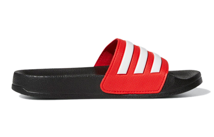 (GS) adidas Adilette Shower Slides J 'Black Vivid Red' FY8844