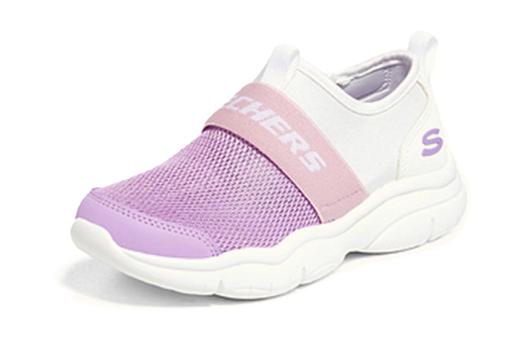 (GS) Skechers Casual Sport Shoes 'White Purple' 303200L-WLV