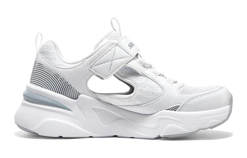 (GS) Skechers Bobs Bamina 'White Grey' 405257L-WGY