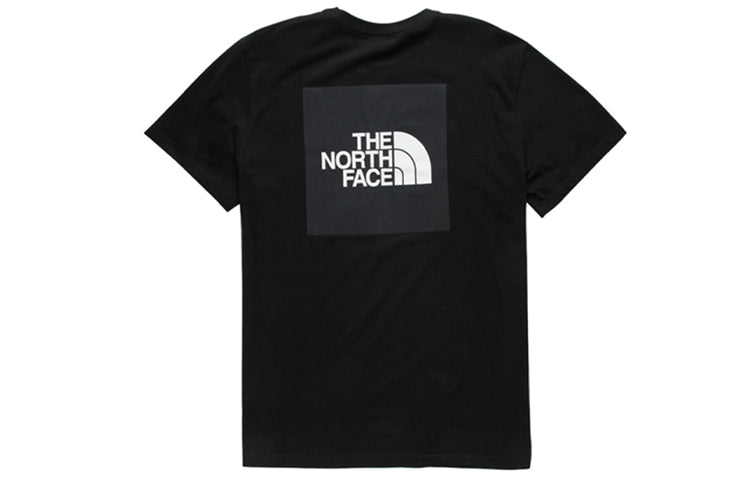 THE NORTH FACE Box Black Classic Back Large Logo Short Sleeve Couple Style Black NF0A4M4RJK3