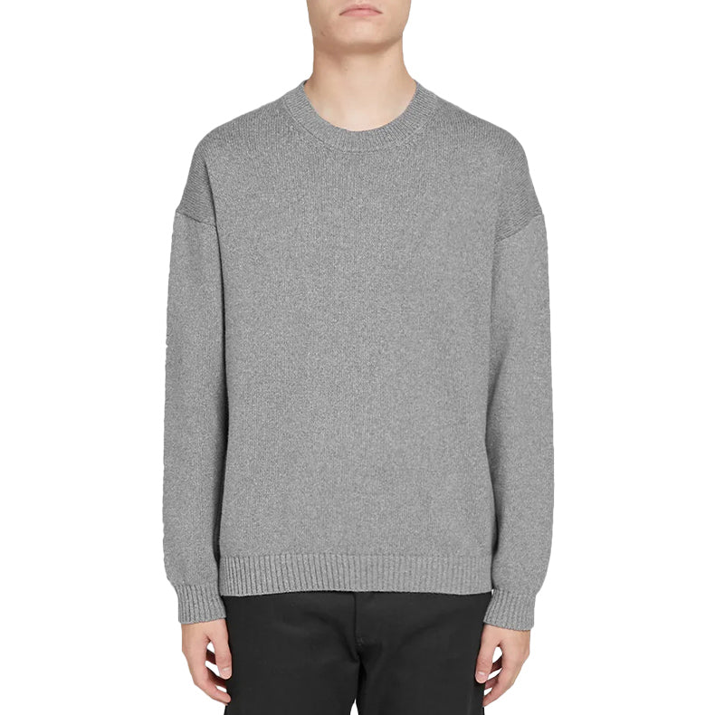 Men's KENZO Solid Color Round Neck Long Sleeves Pullover Gray F965PU2043BA-93