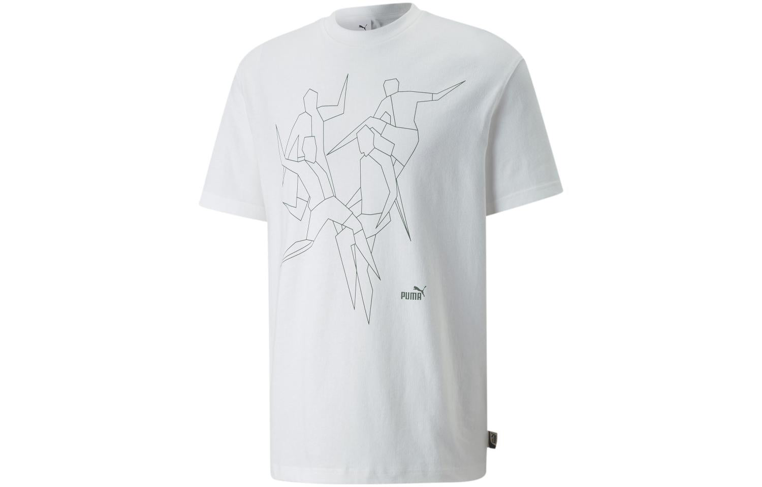 PUMA Lounge Graphic Tee 'White' 536853-02