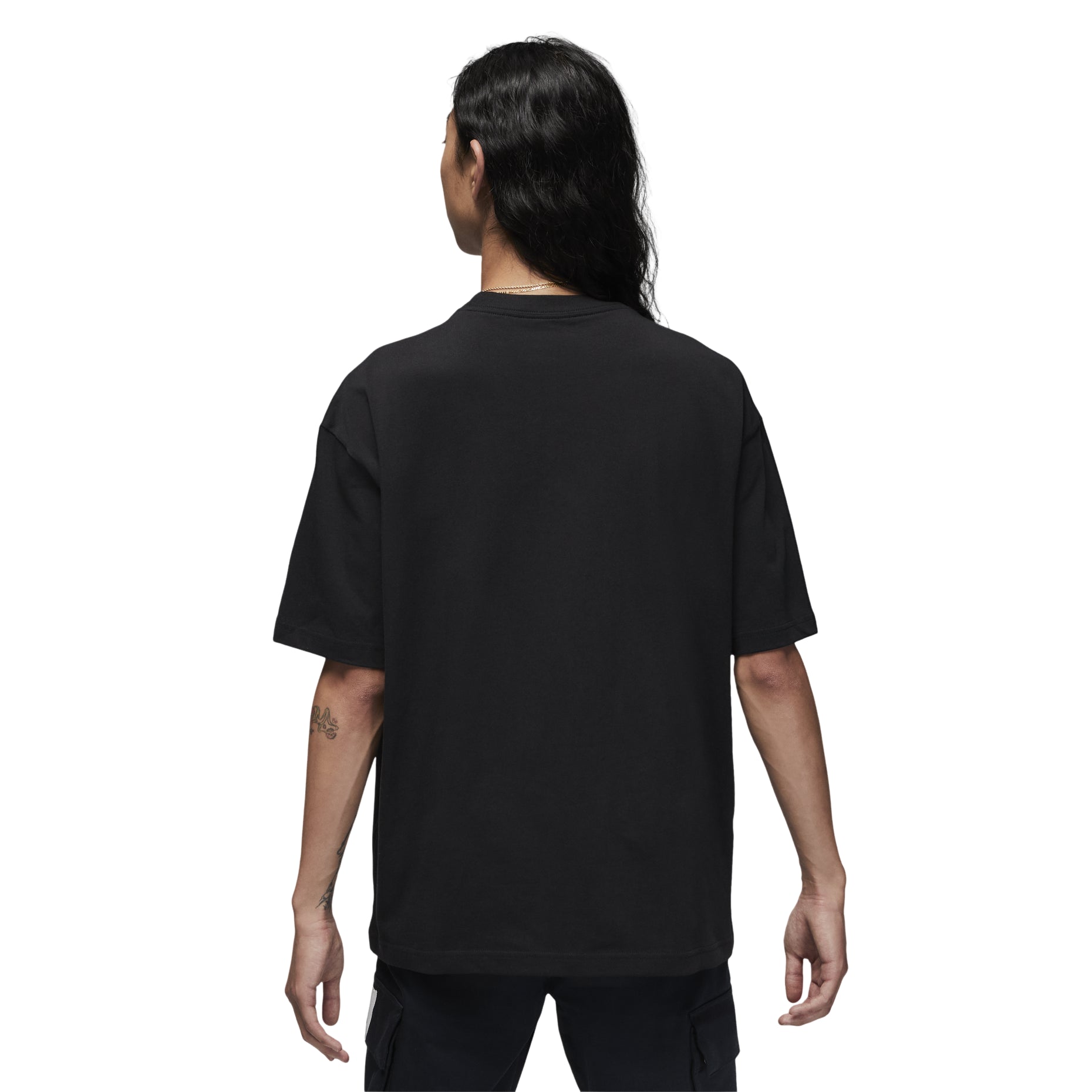 Air Jordan Solid Color Patch Round Neck Short Sleeve Asia Sizing 'Black' DZ7314-010