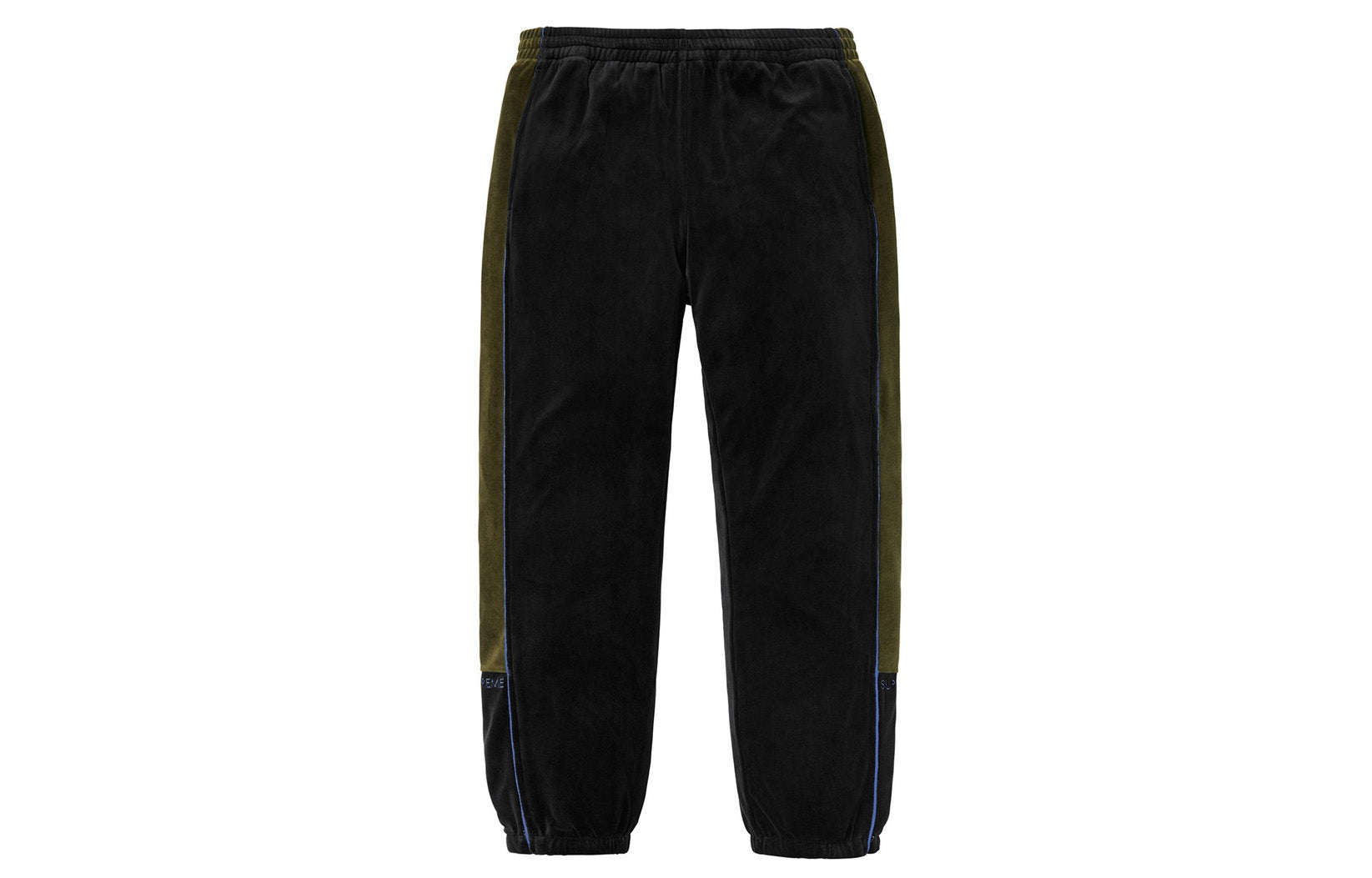 Supreme FW18 Velour Track Pant Black Velvet Long Pants Casual Pants SUP-FW18-247
