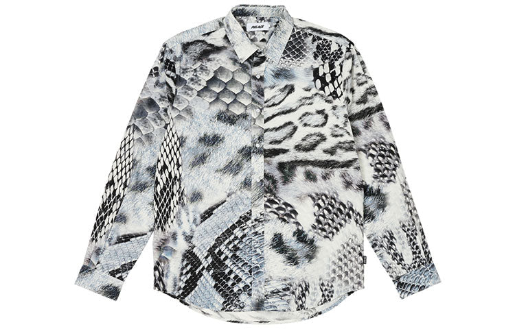 Palace Animal Print Shirt 'Grey' P25SHT009