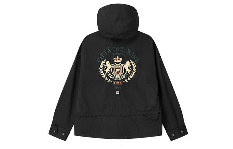 (WMNS) FILA Hooded Sports Woven Jacket Black F11W018704F-BK