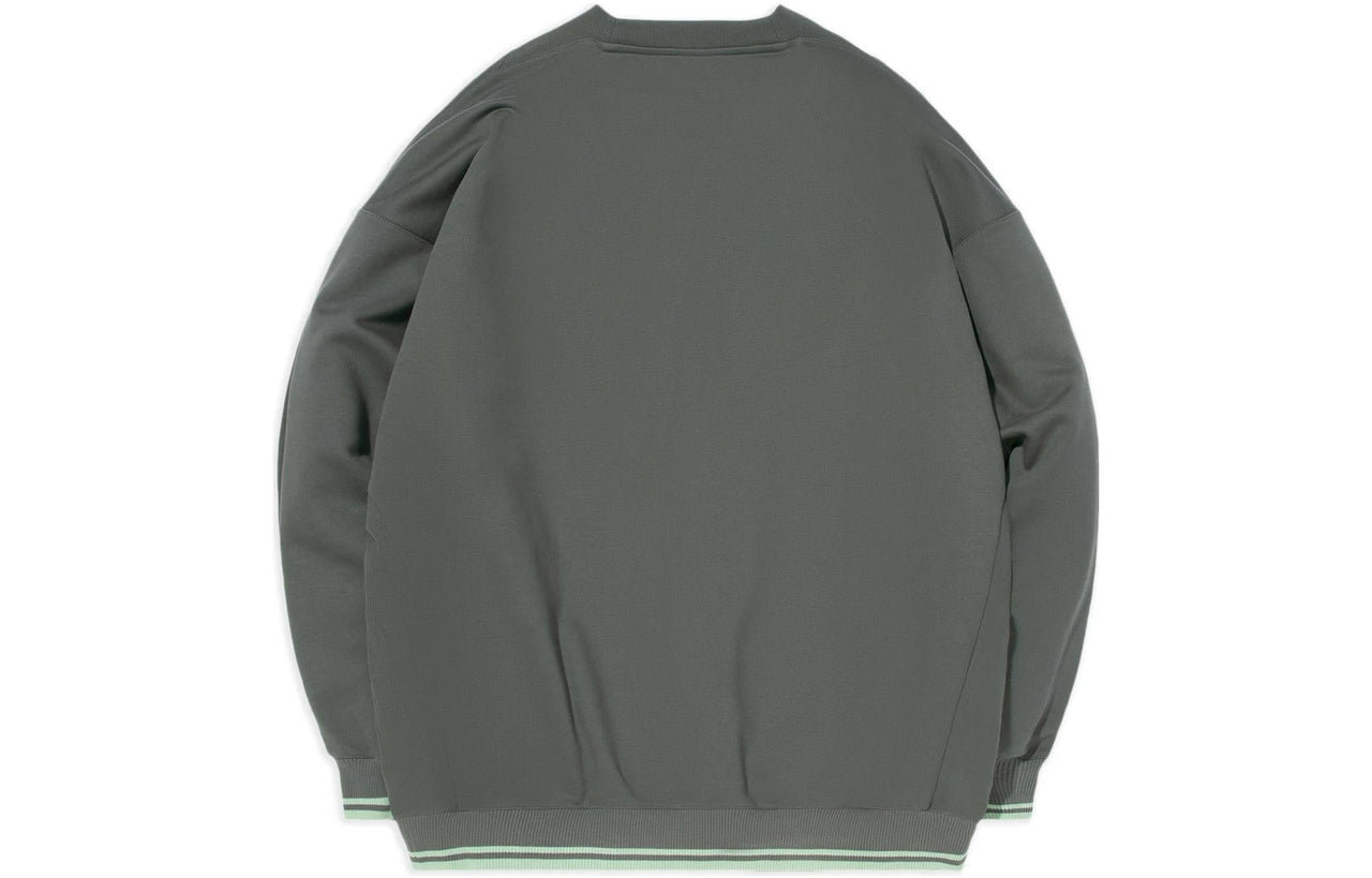 Li-Ning Stylish Loose Round Neck Pullover 'Green' AWDS222-2
