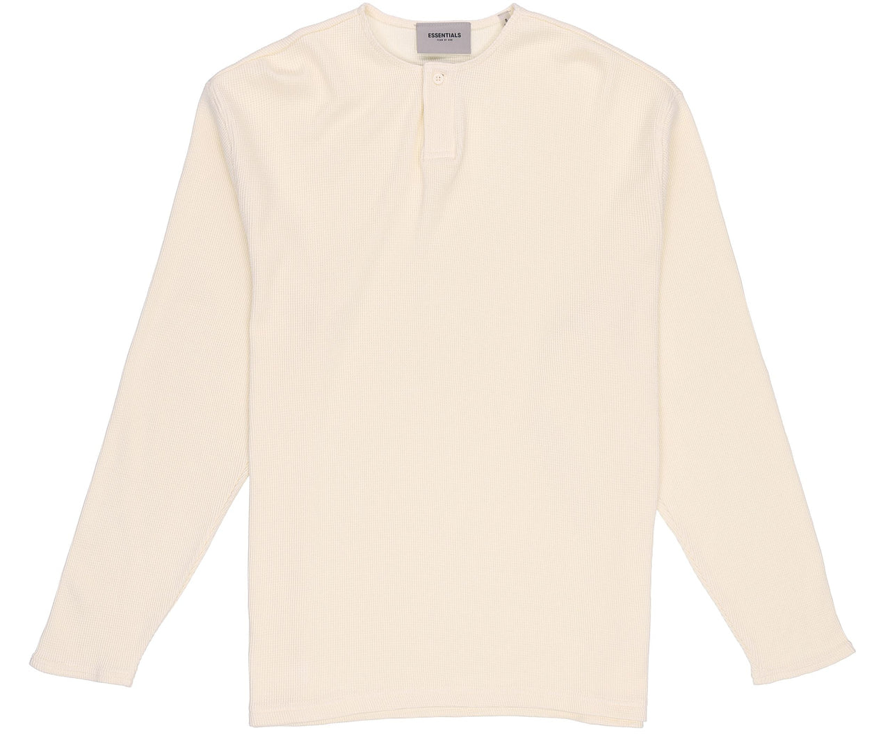 Fear of God Essentials FW20 Thermal Long Sleeve Henley Tee 'Cream' FOG-FW20-170