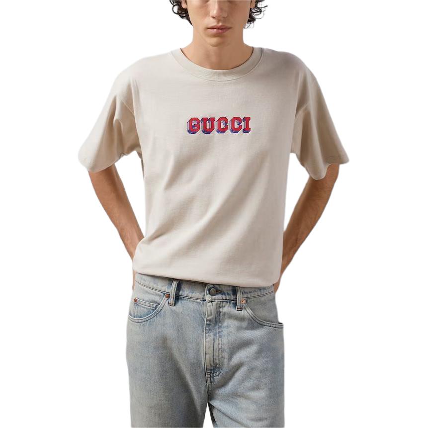 Gucci Print T-shirt 'Ivory' 616036-XJF5P-9269