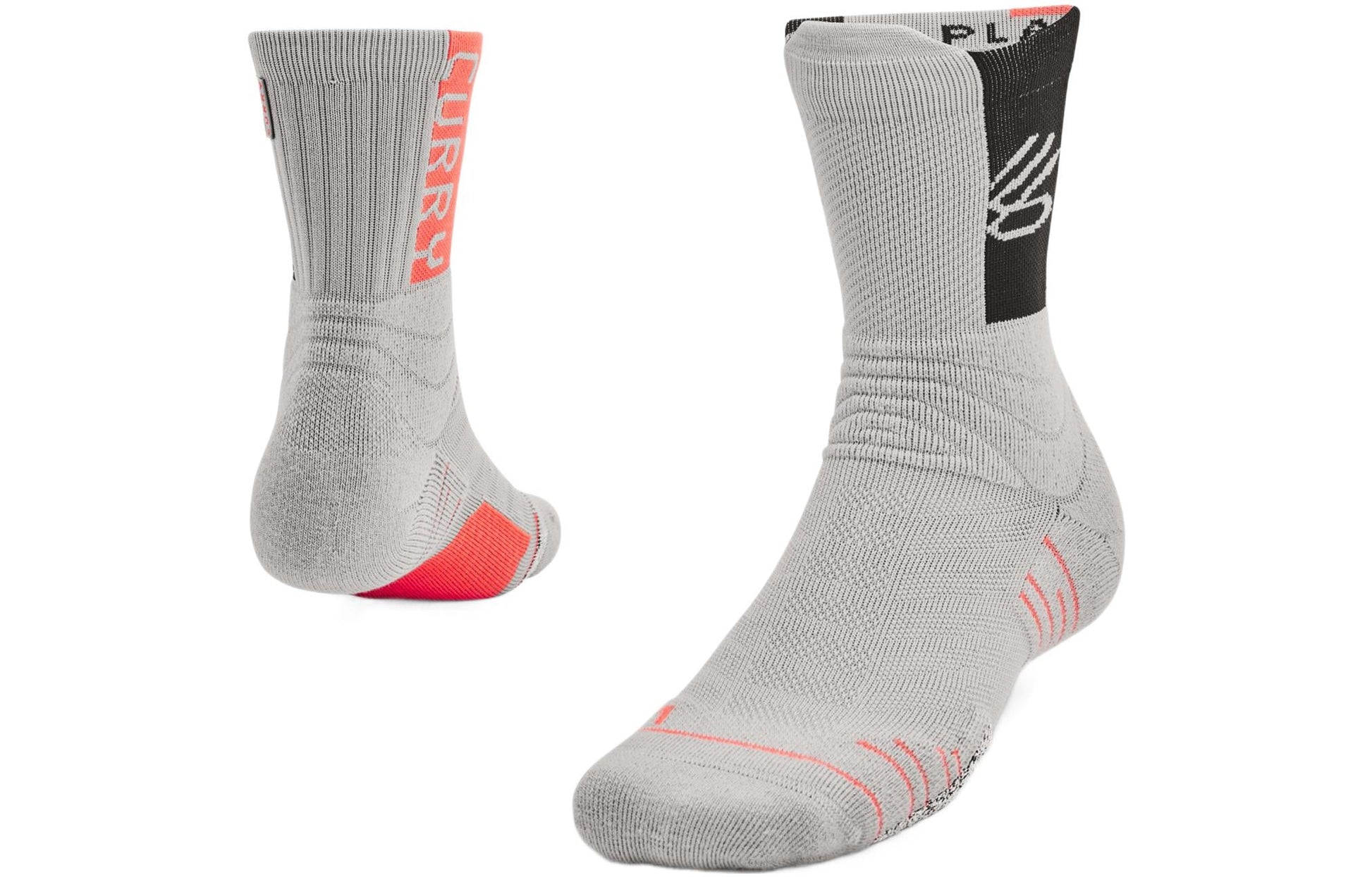 Under Armour Curry x Sour Patch Kids Playmaker Crew Socks 'Grey' 1358779-558