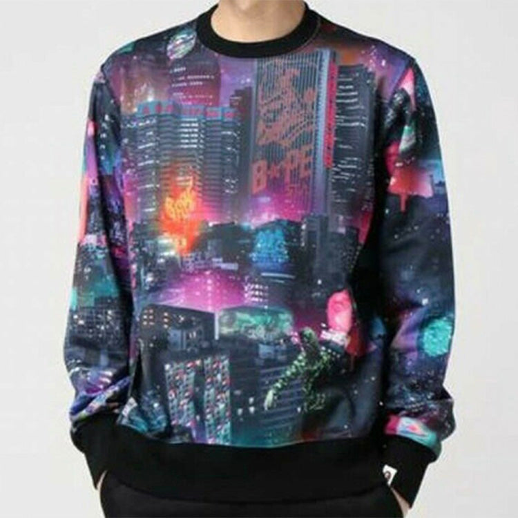 A Bathing Ape Neon Tokyo Crewneck Pullover 'Multicolor' 1G30-113-015