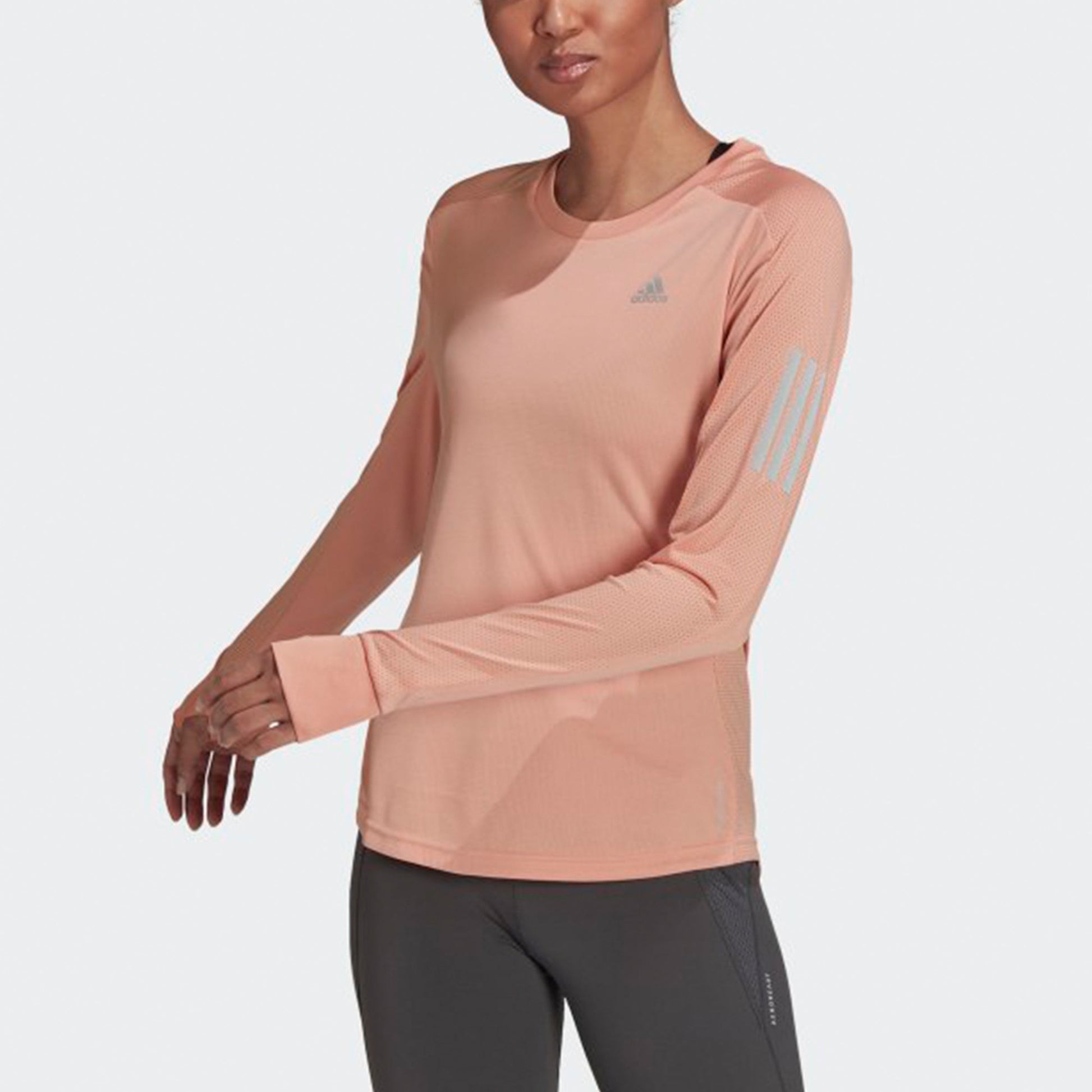(WMNS) adidas Training Sports Running Long Sleeves Pink Red T-Shirt H31023