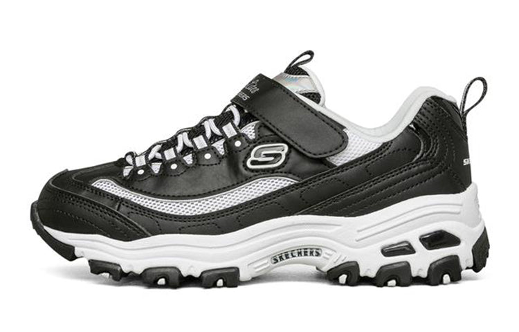 (GS) Skechers D'Lites 'Black White' 302504L-BLK