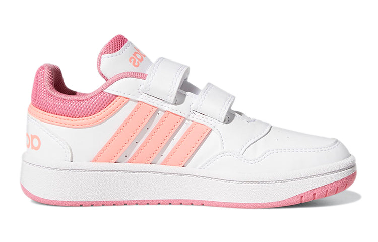 (GS) adidas Hoops Lifestyle Basketball Hook-and-Loop Shoes 'White Rose Tone' GW0434