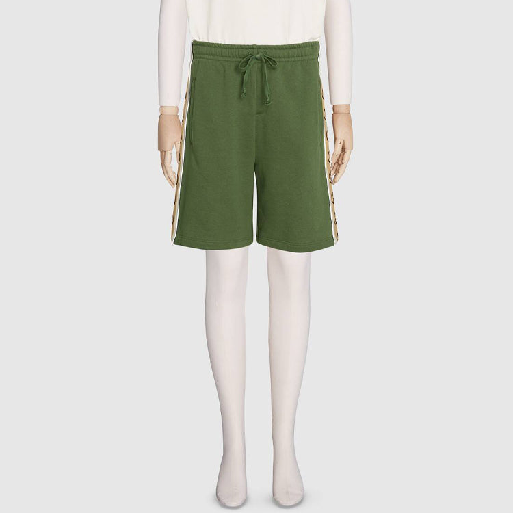 Gucci Knitted Cotton Shorts For Men Green 630715-XJBUW-3806