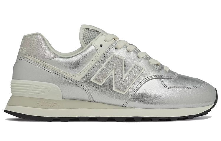 (WMNS) New Balance 574 v2 Sneakers Silver/White WL574PR2