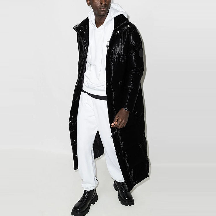 Off-White FW21 hooded Pullover Long Sleeves Version White OMBB037F21FLE0100110