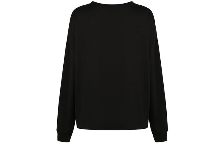 (WMNS) Alexander McQueen Pattern Printing Round Neck Long Sleeves Sweatshirt 'Black' 528041-RMJ48-1000