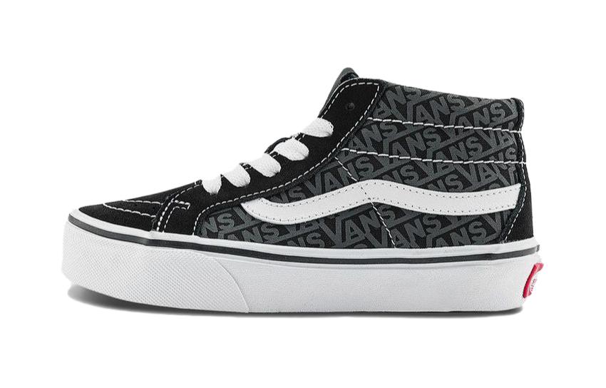 (PS) Vans SK8-Mid Reissie Skate Shoes 'Black Grey White' VN000BVP6BT