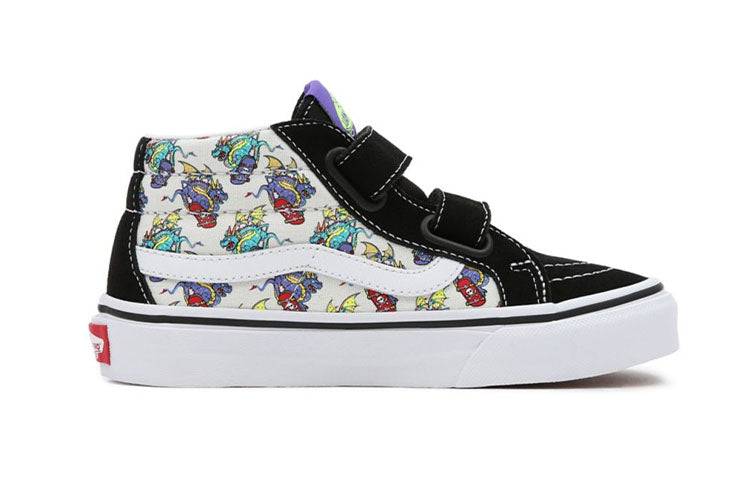 (GS) Vans Skate Dragon Sk8-Mid 'Black White' VN0A38HHARH