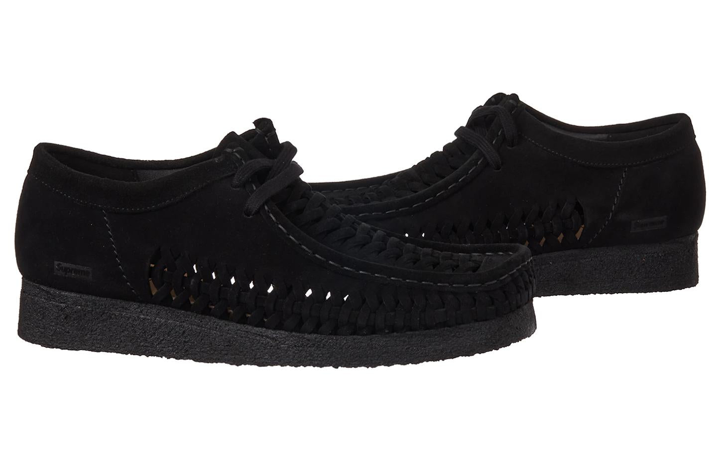Clarks x Supreme Woven Wallabee 'Black' 26160851