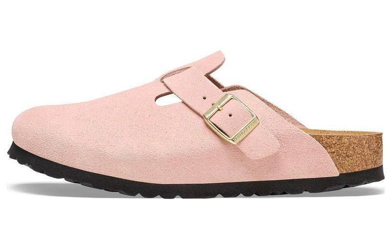 Birkenstock Boston Suede Leather Narrow Fit 'Light Rose' 1026171
