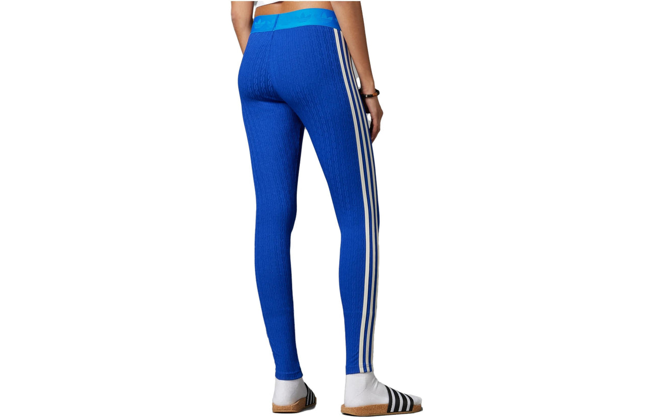 (WMNS) adidas Adicolor 70s Knit Leggings 'Blue' IK7849