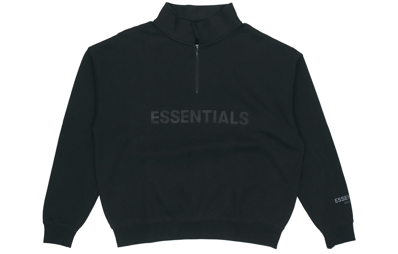 Fear of God Essentials FW20 Half Zip Sweatshirt 'Black' 0192250500211001