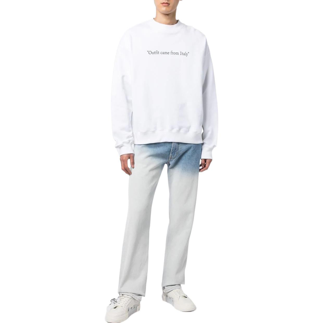 Off-White SS23 Sweatshirt 'White' OMBA054C99FLE00501100110