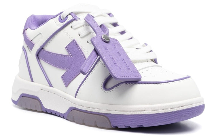 (WMNS) Off-White Out Of Office Low-Top Leather Sneaker 'Purple White' OWIA259S23LEA0070137