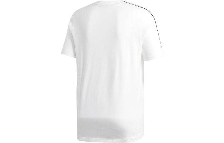 adidas originals Tech Tee Contrasting Colors Round Neck Sports Short Sleeve White FT8752