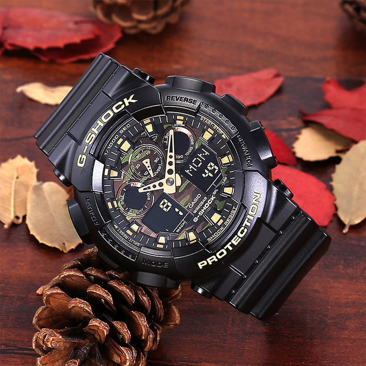 CASIO Baby-G 'Black' GA-100CF-1A9&BA-130-7A2PRL