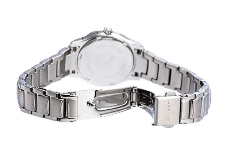 Quartz SHEEN Stainless Steel Strap White Analog SHN-4019DP-7A2021