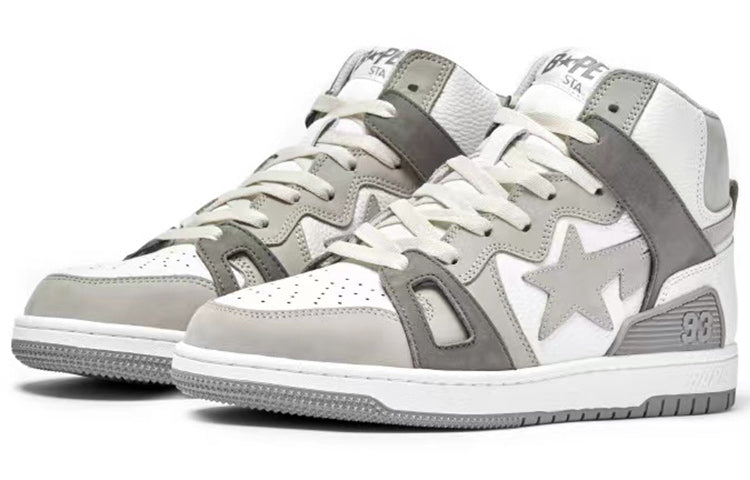 A BATHING APE Bape Sta 93 High 'Grey White' 1I20-191-011-GREY